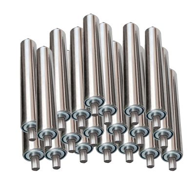 IEOWY 25 mm Stainless Steel Conveyor Rollers, Heavy-Duty Replacement Rollers for Industrial and DIY Projects (5-Pack, 25 mm Diameter x 100 mm Length), Durable, Rust-Resistant, Easy to Install