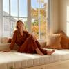 Generic Bench Cushion, Washable, Non-Slip Bottom, 160 x 35 x 4 cm view 2