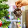 Christmas Tree Ornaments with Forest Animal Motifs and Acorns view 4