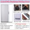 Accordion Sliding Folding Door Room Divider, White, 200 x 60 cm view 2