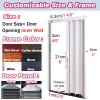 Accordion Sliding Folding Door Room Divider, White, 200 x 60 cm view 4