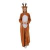 Generic Reindeer Costume for Adults with Hood and Fleece Onesie view 2