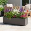 Herstera Garden Cube Planter, Steel, 100 x 25 x 25 cm, Anthracite view 3