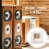 Gold-Plated Banana Plug Speaker Cable Wall Plate view 4
