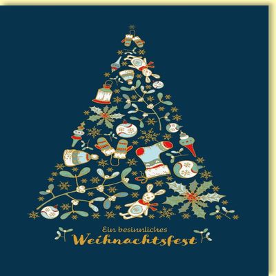 Gutsch Verlag Christmas Card with Festive Christmas Tree and Envelope