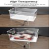 Vibeo Lockable Acrylic Display Case with Key and Door, 25 × 25 × 35 cm (10 × 10 × 14 in) view 3