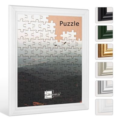 Bildershop-24 Nepal Puzzle Frame, White Matte, 96 x 136 cm (Approx. 3,000–5,000 Pieces)