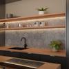 HEXIM Marble-Look SPC Hexagon Wall Tiles, 6-Piece Set, 25 x 21.5 cm, Gray-White Granite Decor (8235) view 4
