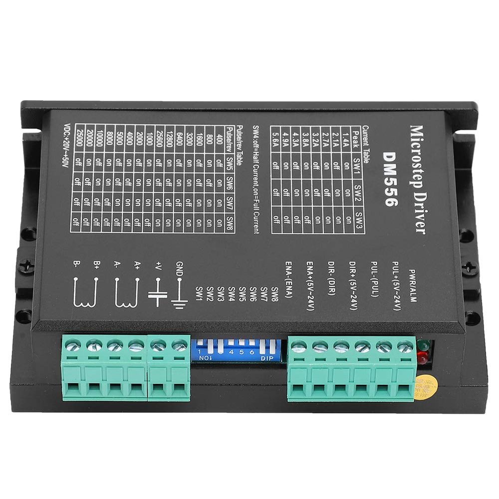 Low-Noise Stepper Motor Driver with 200 kHz Pulse Input, DM556