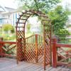 Weather-Resistant Wooden Garden Arch Trellis for Climbing Plants view 1