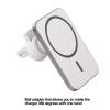 CHICIRIS Magnetic Wireless Car Charger, Fast Charging, 360° Rotation, Metal and Plastic, White view 3