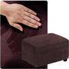 Custom Rectangular Ottoman Slipcover, Reddish Brown, 60 x 80 cm view 1