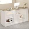 Reception Desk with Lockable Drawer and Pegboard view 1