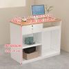 Reception Desk with Lockable Drawer and Pegboard view 2