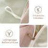 KLUOT Cotton Duvet Cover Set, 160 x 210 cm, Dark Gray/Pink view 4