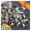 30-Piece Stainless Steel Adjustable Hose Clamp Set, 8–12 mm view 2
