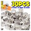 30-Piece Stainless Steel Adjustable Hose Clamp Set, 8–12 mm view 3