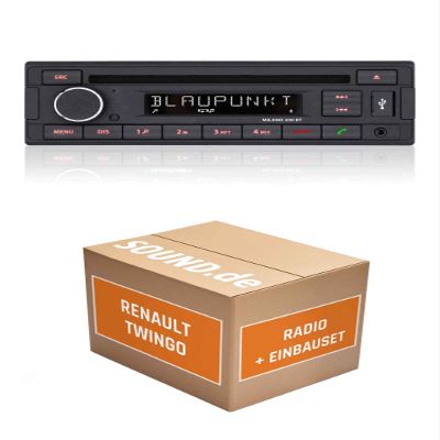 Car Stereo Installation Kit for JVC KD-DB922BT, Compatible with Renault Twingo III | Bluetooth Calling and Audio Streaming