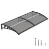 DAWNINGHOMM Door Awning 150 x 200 cm with ABS Brackets, Rain, Snow and UV Protection view 1