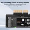 YAODHAOD M.2 NVMe to PCIe X1/X4/X16 Adapter for 2230/2242/2260/2280 M.2 NVMe SSDs, with LED Indicator, PCIe 4.0 Support and Backward Compatibility (PCIe X4) view 3