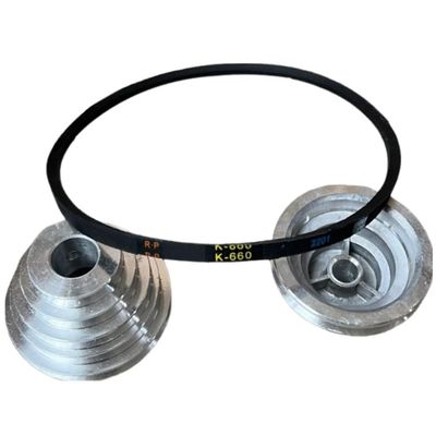 Helilyco K660 Triangle V-Belt for Drills and Industrial Agricultural Equipment, 66 cm x 8 mm x 6 mm, Black