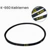 Helilyco K660 Triangle V-Belt for Drills and Industrial Agricultural Equipment, 66 cm x 8 mm x 6 mm, Black view 3