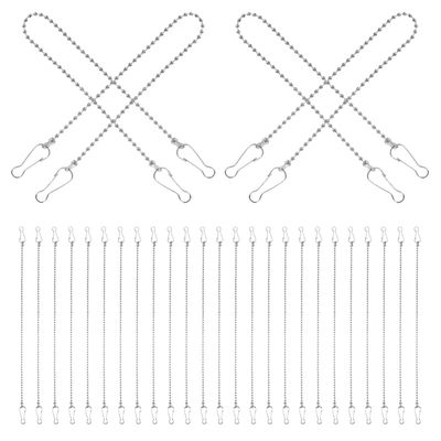 24 Stainless Steel Hanging Chains with Hooks for Plant Baskets