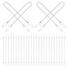 24 Stainless Steel Hanging Chains with Hooks for Plant Baskets view 1