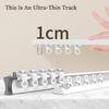 Ultra-Thin Ceiling Curtain Track System with Quiet Design and Accessories, 480 cm view 3