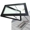 SJASD Square/Rectangular Roof Window with Manual Ventilation, Aluminum Alloy and Double-Glazed Skylight, 27.6 x 29.5 in view 1