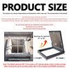 SJASD Square/Rectangular Roof Window with Manual Ventilation, Aluminum Alloy and Double-Glazed Skylight, 27.6 x 29.5 in view 3