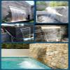 Stainless Steel Pond Waterfall Spillway Kit, Wall-Mount Water Feature view 3