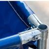 Generic PVC Canvas Fish Pond with Steel Frame and Drain Valve, Blue, 1 x 1 x 0.8 m view 4