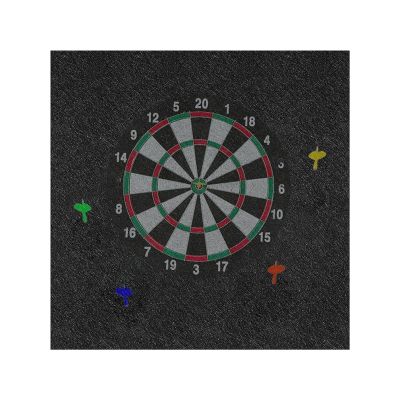 Wall-Mounted Dartboard Protector with Large Backboard