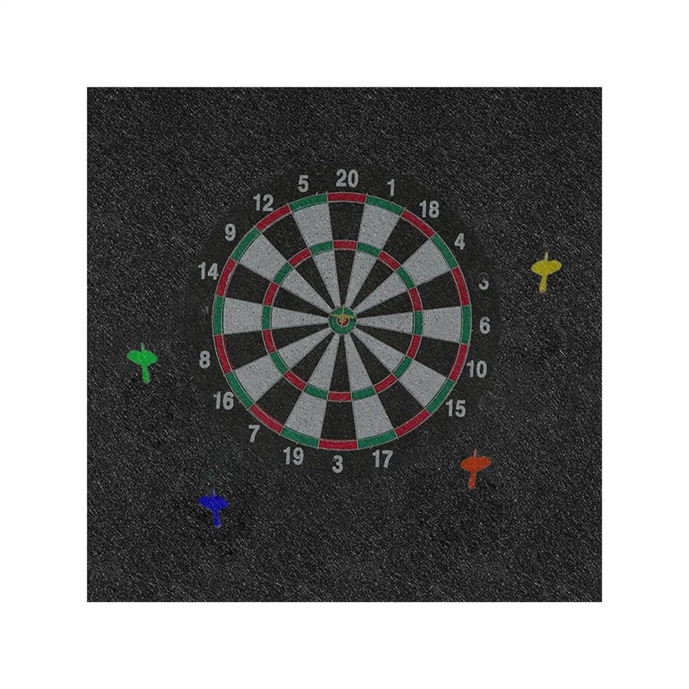 Wall-Mounted Dartboard Protector with Large Backboard