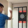 Wall-Mounted Dartboard Protector with Large Backboard view 3