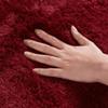 QENHYUN Modern High-Pile Rug 190 x 260 cm, Extra Soft Bedside Rug for Kids' Rooms, Teens and Dorms, Wine Red view 3