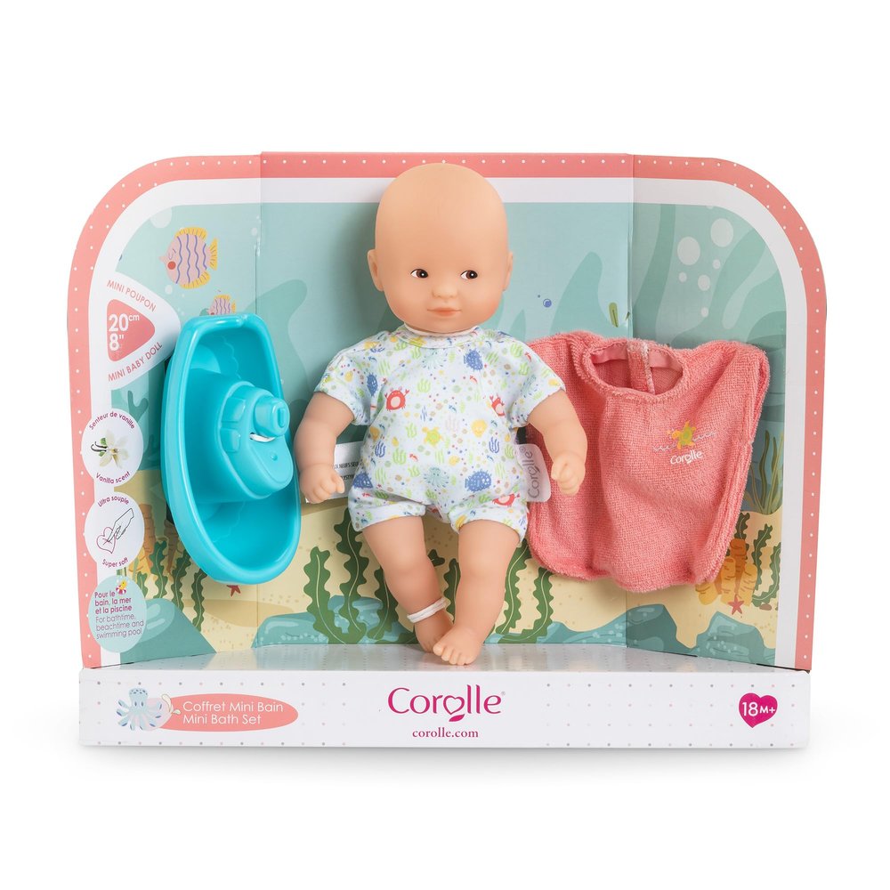 Corolle My First Baby Doll Mini Bath Set, 20 cm, Ages 18 Months+, 9000120330