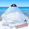 Transparent Tarp with Grommets, 390 x 750 cm, Waterproof and UV-Stabilized view 1