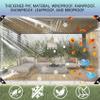 Transparent Tarp with Grommets, 390 x 750 cm, Waterproof and UV-Stabilized view 2