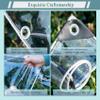 Transparent Tarp with Grommets, 390 x 750 cm, Waterproof and UV-Stabilized view 4