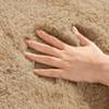 QENHYUN Modern Extra-Soft High-Pile Rug, 130 x 150 cm, Camel view 3