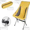 IWENZHKPA Folding Camping Chair with High Backrest, Yellow view 3