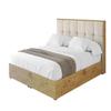 ALTDECOR Upholstered Bed with H3/H4 Mattress ENZO7 200x200 – Beige view 2