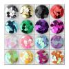 Loose Holographic Sew-On Sequins, Flat Round PVC, Multicolor, 20 mm, 10 g, 90 Pieces view 2