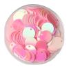 Loose Holographic Sew-On Sequins, Flat Round PVC, Multicolor, 20 mm, 10 g, 90 Pieces view 3