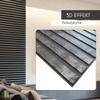 3D PVC Wall Panels, Slat Look, 1–20 Panels, Grey Granite Slats view 3