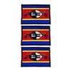 3-Piece Eswatini Flag Patch Set, 7 × 4 cm, Iron-On or Sew-On view 1