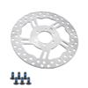 Violiica Fr Rotor Brake Disc, 160 mm / 170 mm, 6-Bolt, 3 mm Reinforced Carbon Steel, for E-Bikes, Electric Scooters and Electric Motorcycles view 1