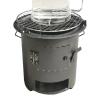 Wood-Burning Stove with Portable Cookware and Handle view 1